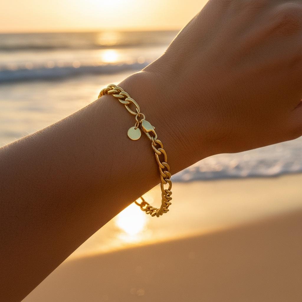 "Ferrano" – Armband im Figaro-Design, 21,5 cm