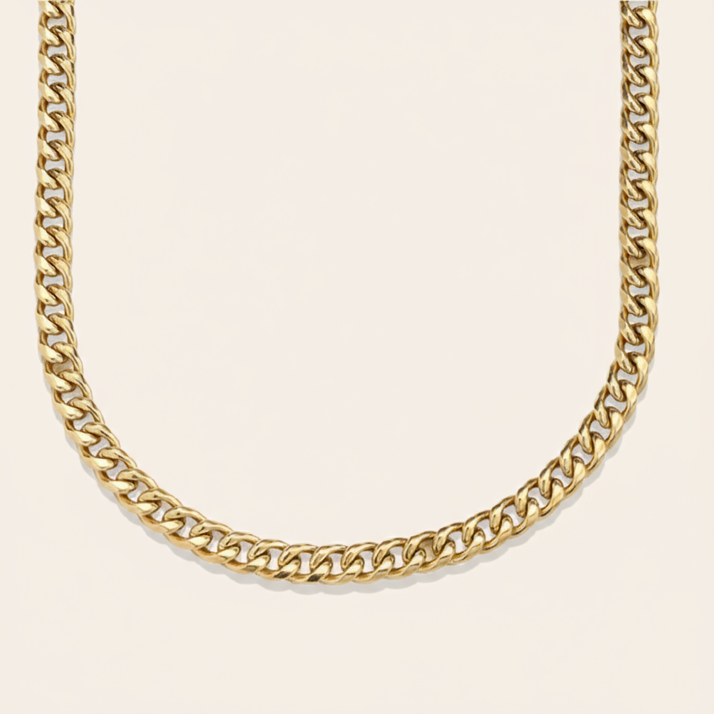 "Yaralenlyn" Chain Style Edelstahl Halskette 43cm
