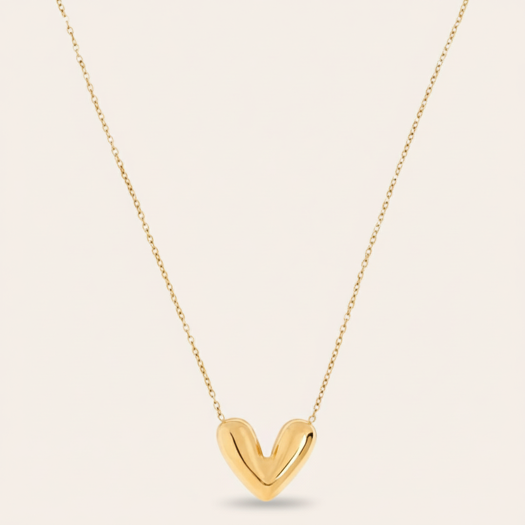 "Vivilinora" Glory Heart Edelstahl Halskette