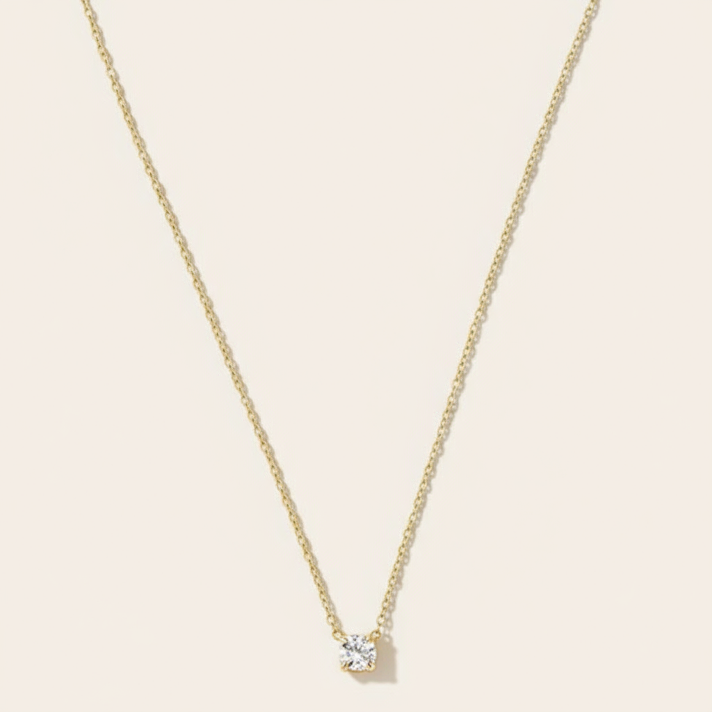 "Lunnarayne" Fine Diamond Edelstahl Halskette