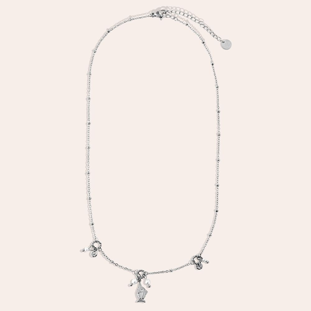 "Amialeiya" Pearl Fish Edelstahl Halskette