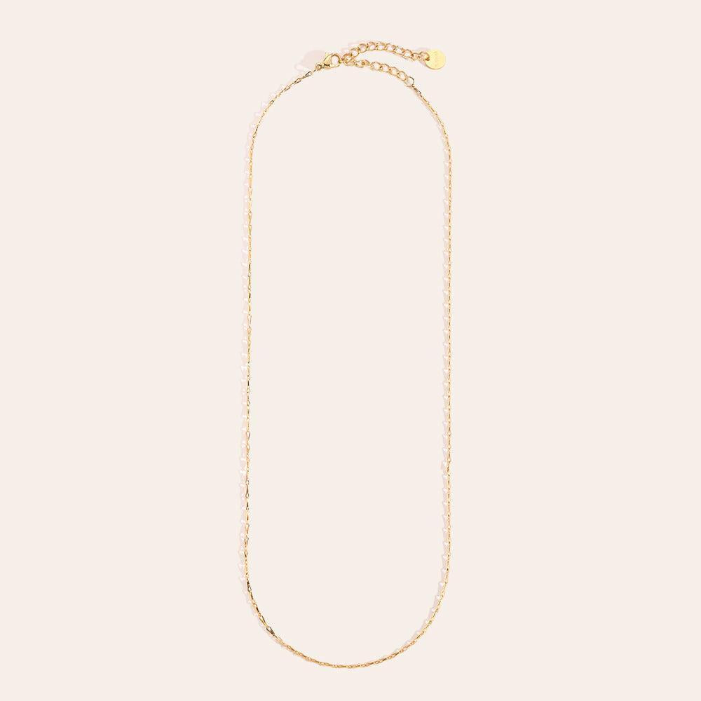 "Amiavele" Easy Thin Chain Edelstahl Halskette-Goldharmonie