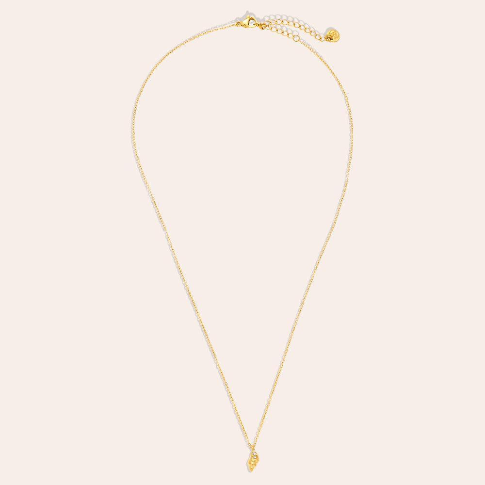 "Ariayneya" Diamond Sea Conch Edelstahl Halskette-Goldharmonie