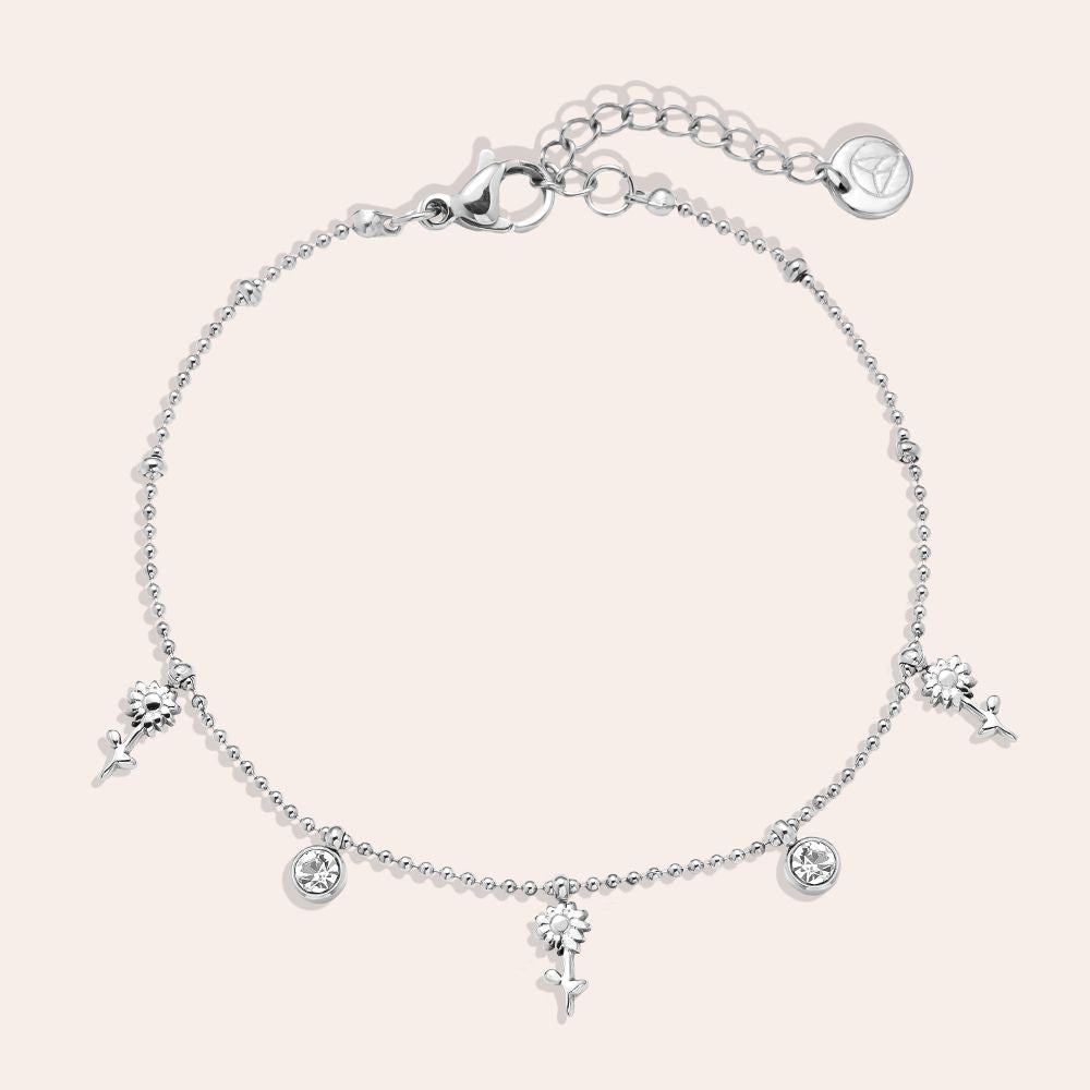 „Arilin“ Mini Flower And Diamond Armband