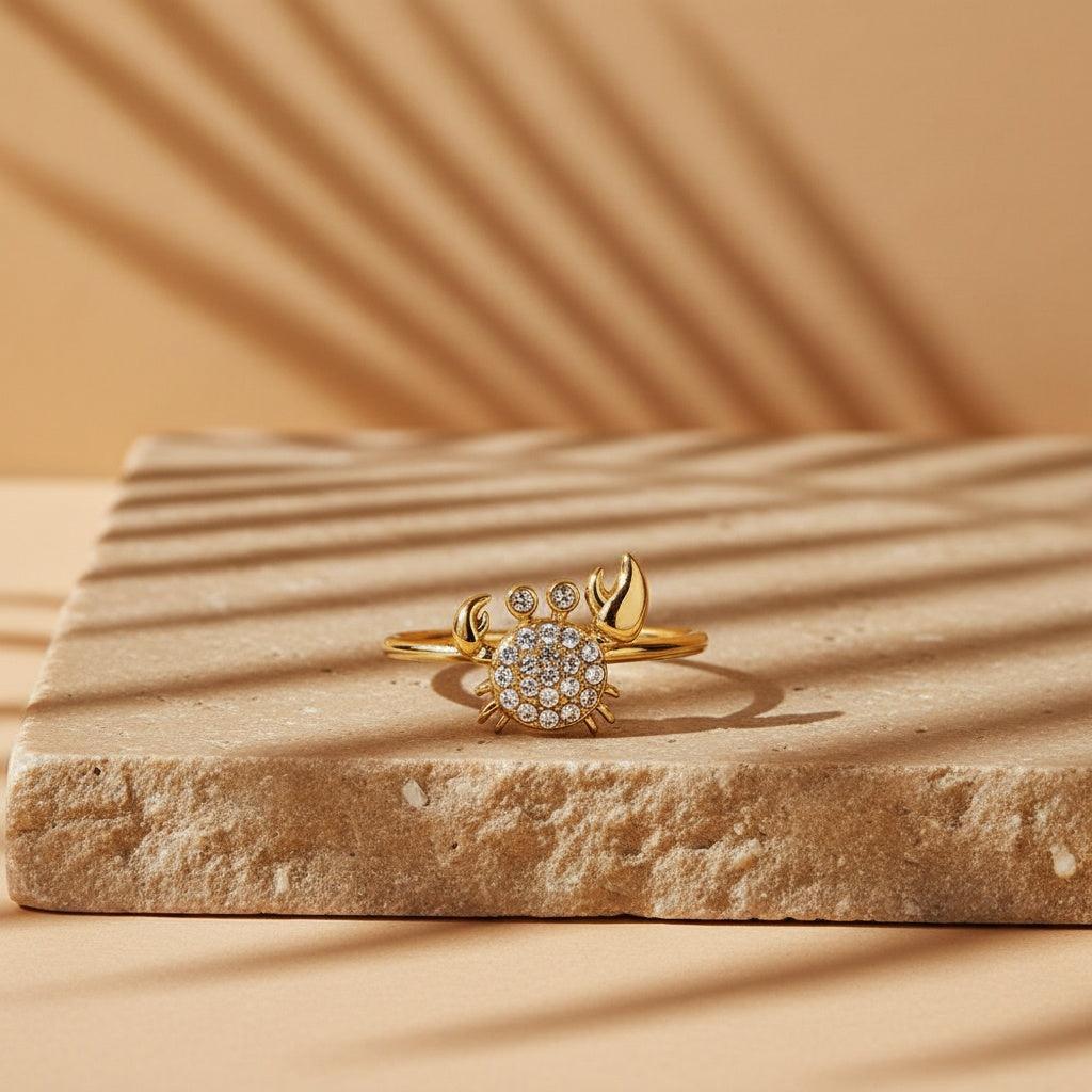 Arilinaa - Diamond Crab Ring