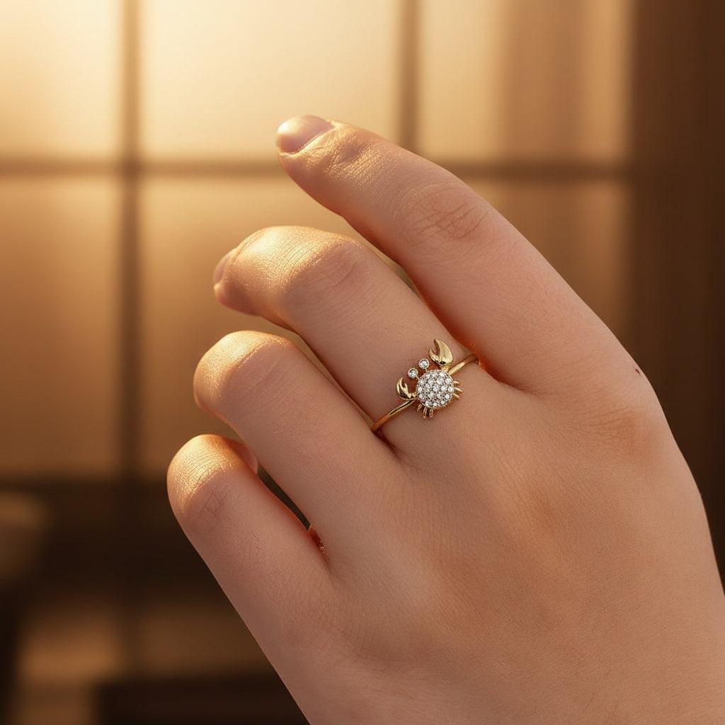 Arilinaa - Diamond Crab Ring