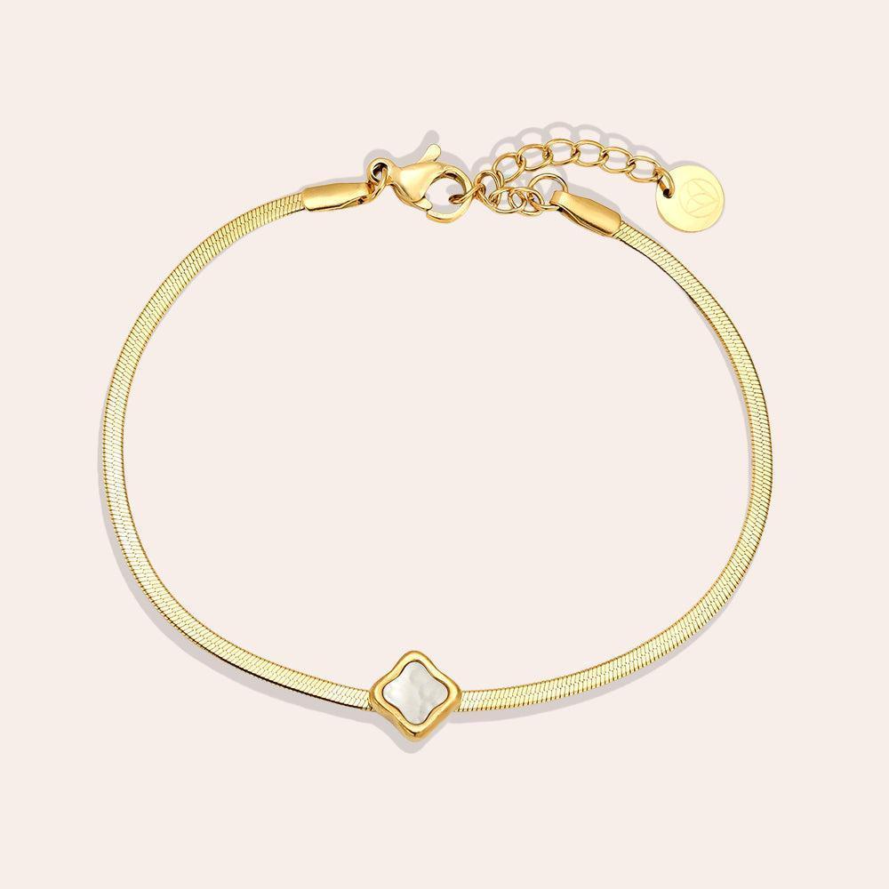 „Arinira“ Shell Flower Armband-Goldharmonie