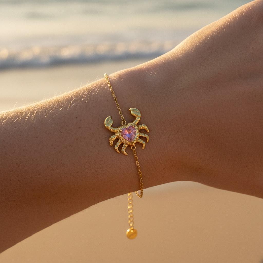 „Avanara“ Crab And Diamond Armband