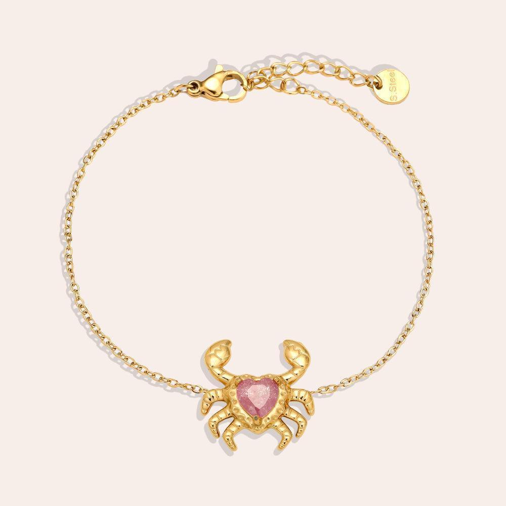 „Avanara“ Crab And Diamond Armband-Goldharmonie