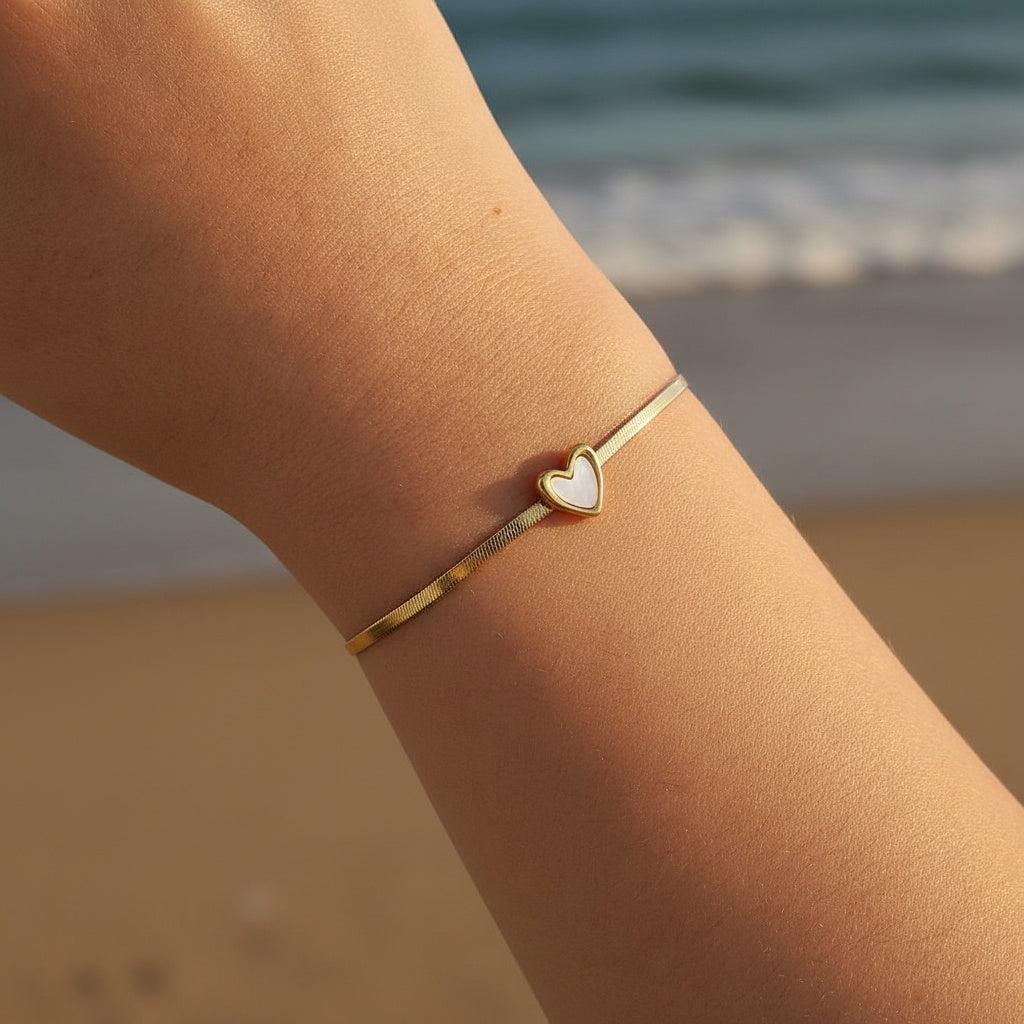 „Avanaraa“ Shell Heart Armband