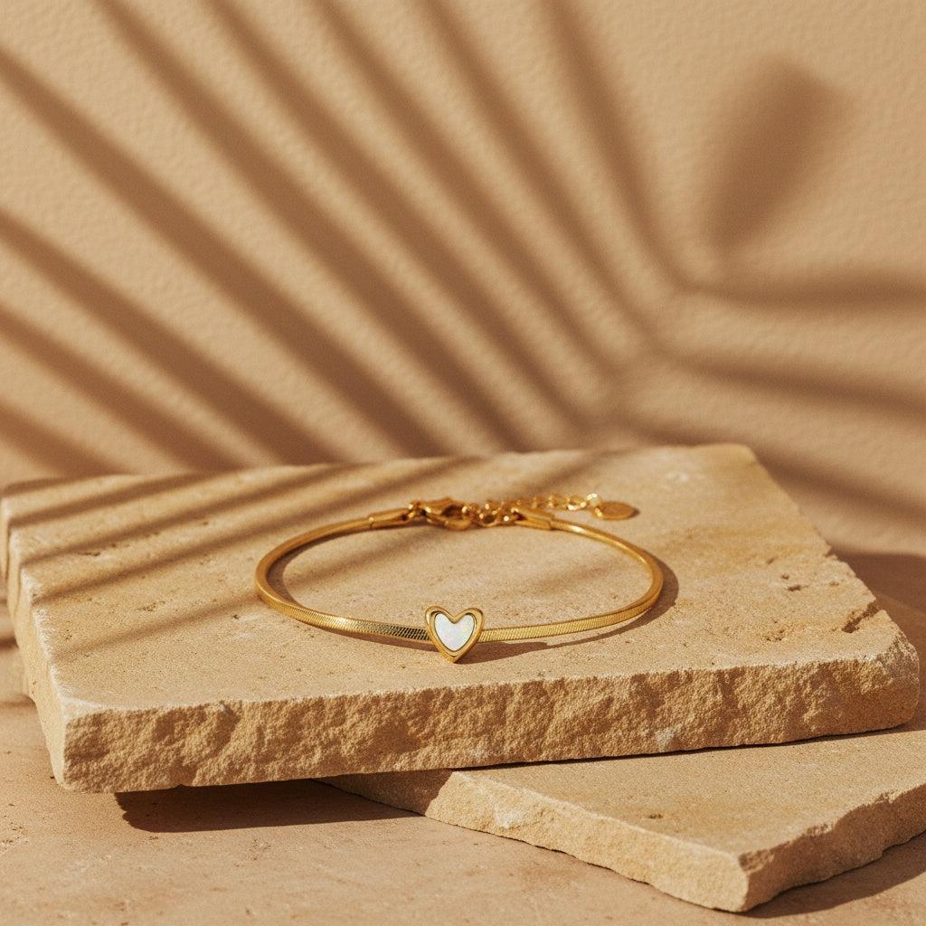„Avanaraa“ Shell Heart Armband