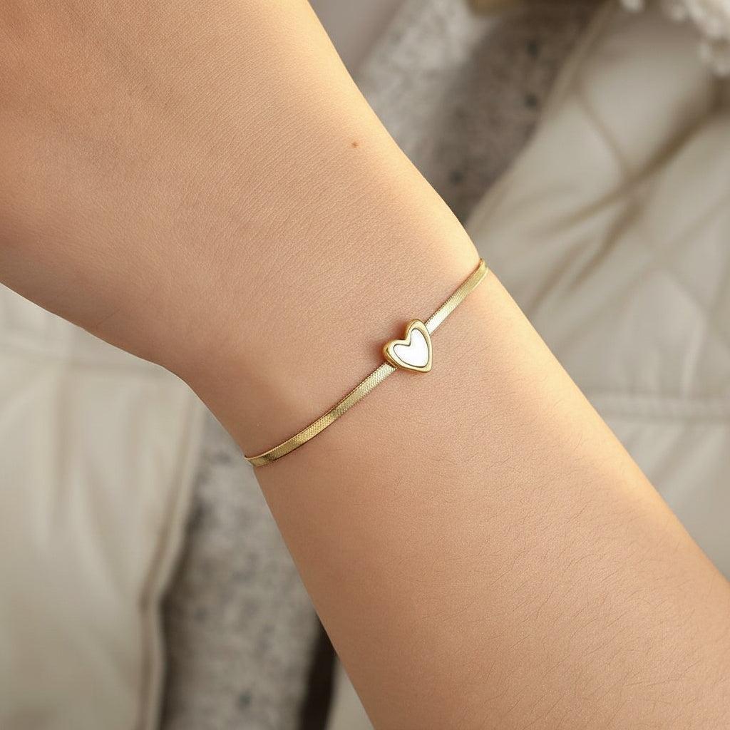 „Avanaraa“ Shell Heart Armband