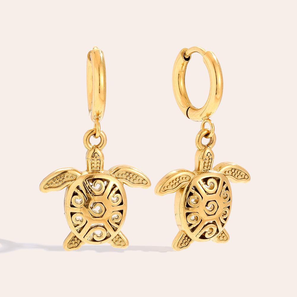 „Avanora“ Nice Turtle Ohrringe-Goldharmonie