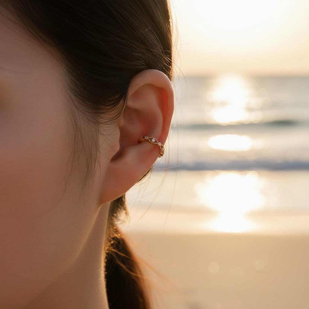 „Avariva“ Mini Diamonds Eyes Vergoldete Ohrringe