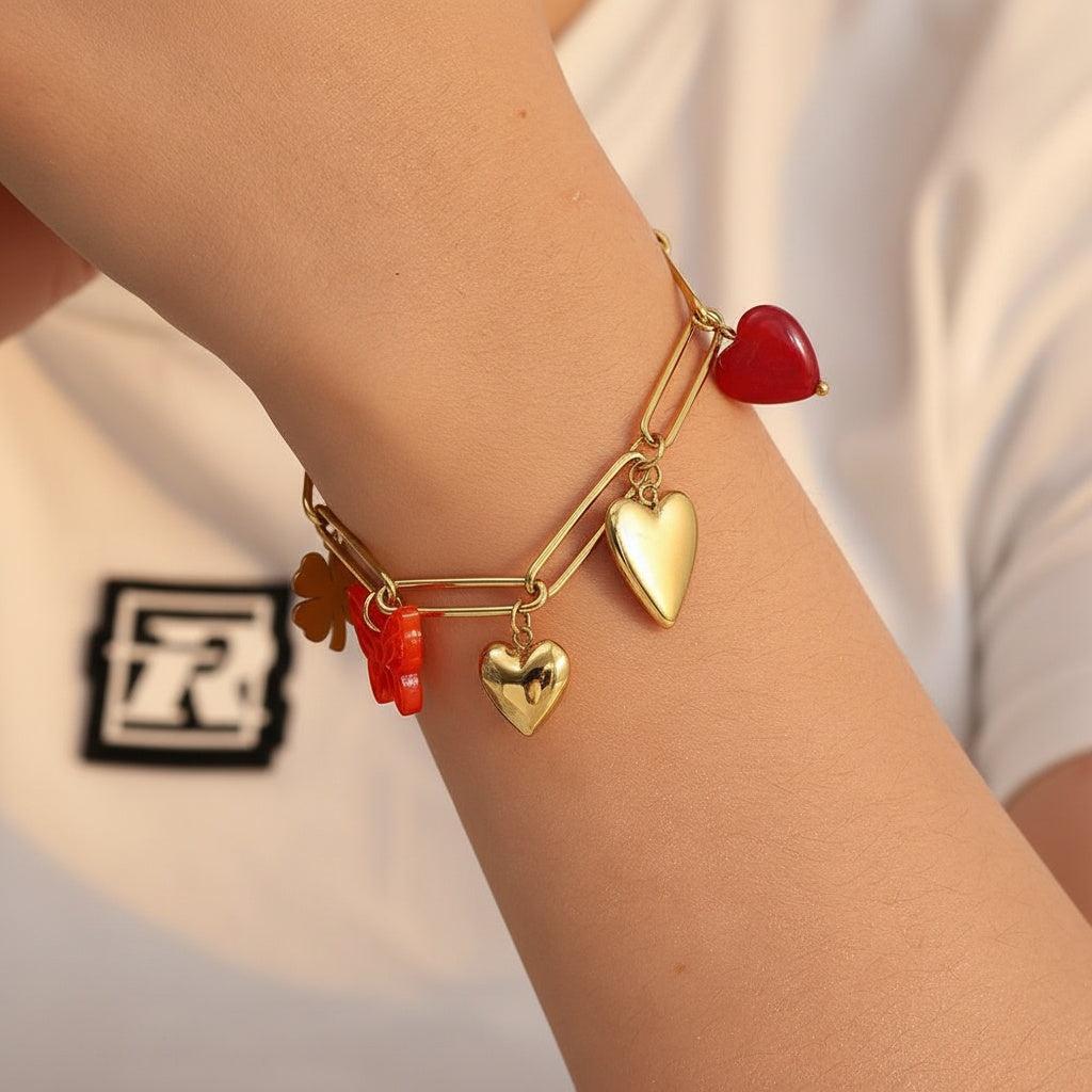 „Avavia“ Red Charms Armband