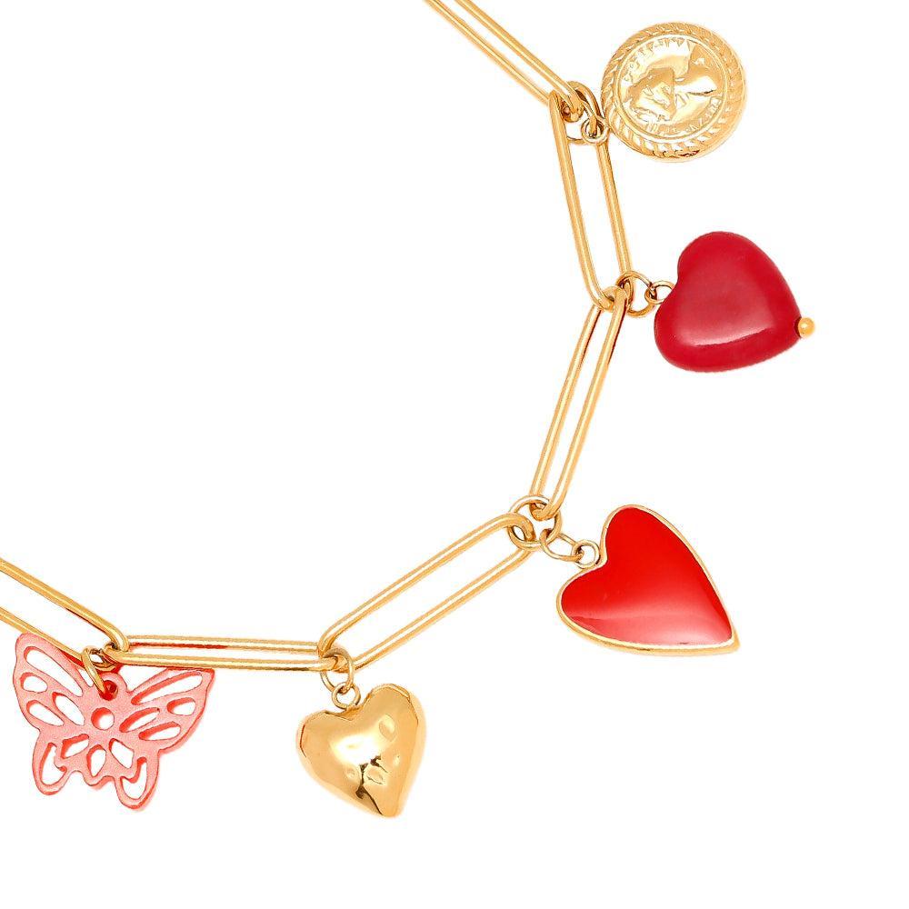 „Avavia“ Red Charms Armband