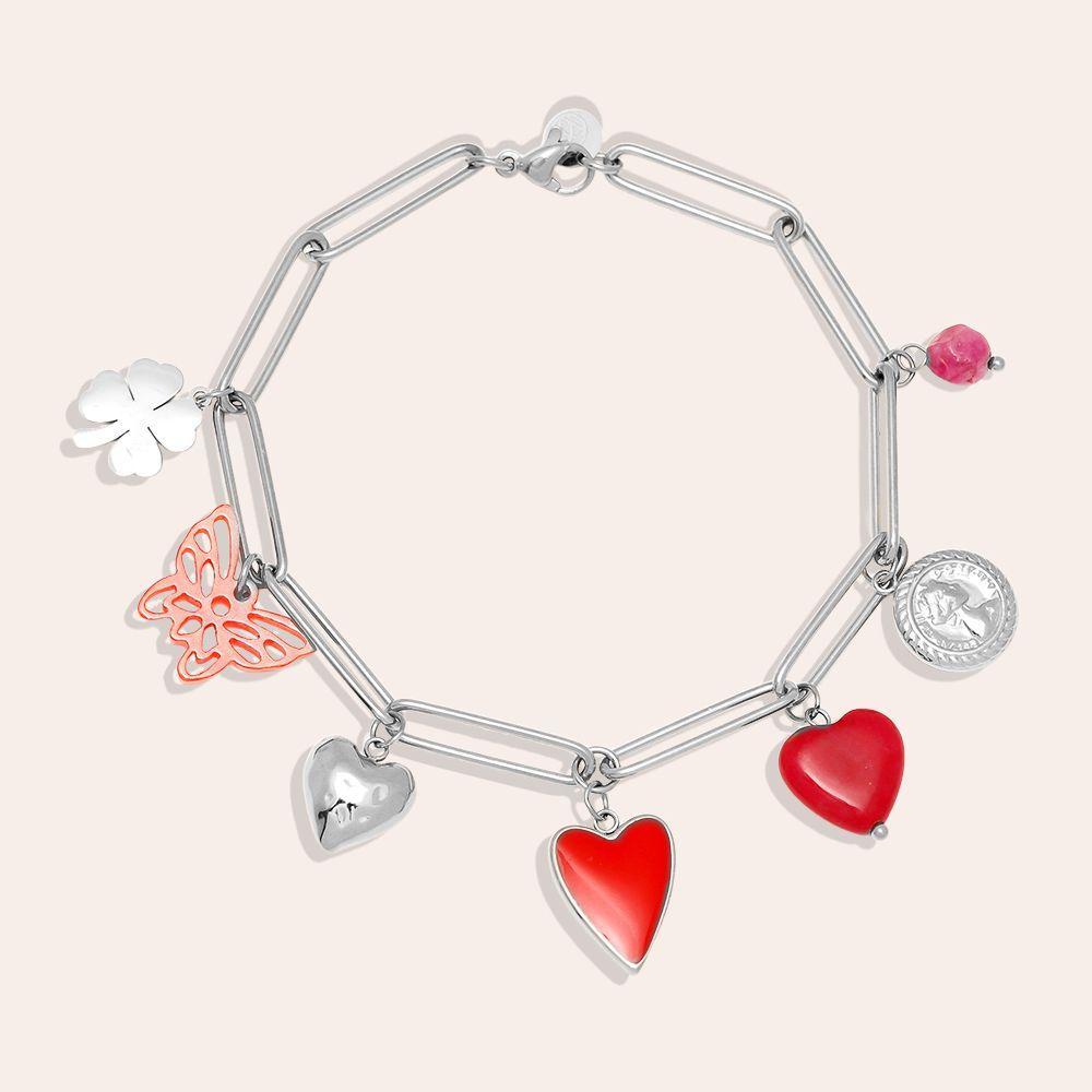 „Avavia“ Red Charms Armband