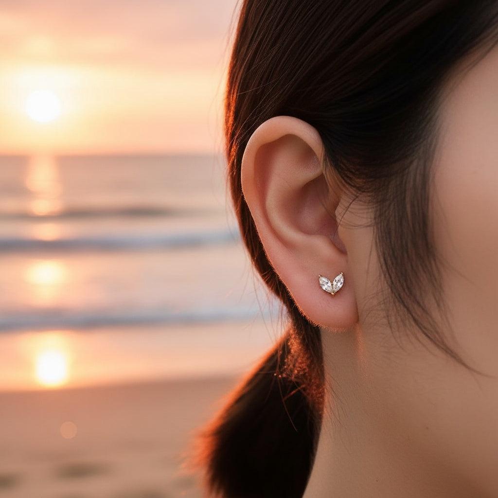 „Avellina“ Just Diamond Leaf Ohrringe