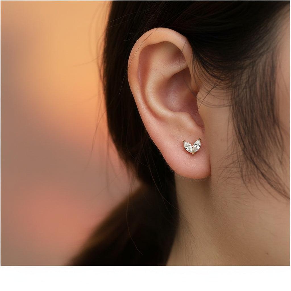 „Avellina“ Just Diamond Leaf Ohrringe