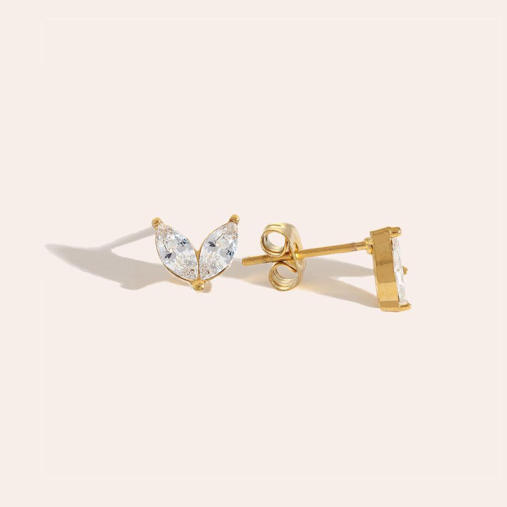 „Avellina“ Just Diamond Leaf Ohrringe-Goldharmonie