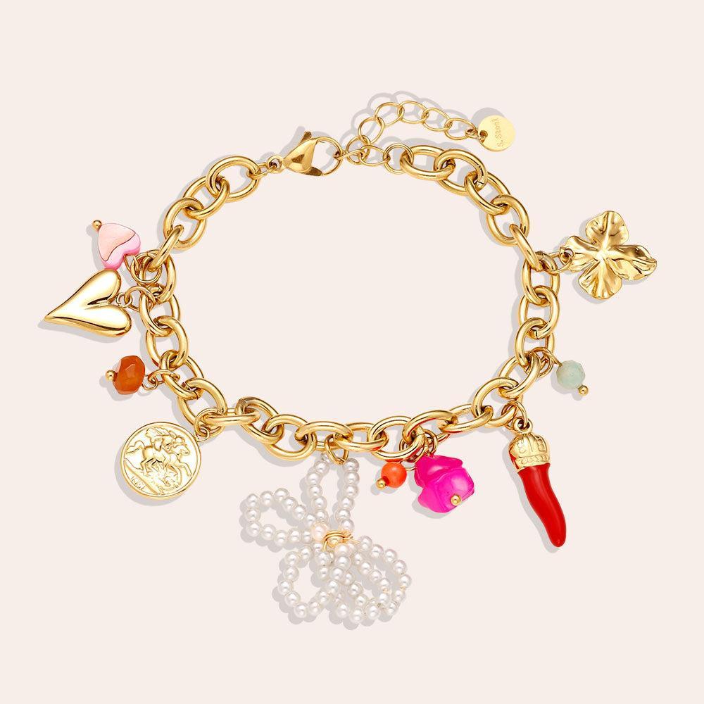 „Avellira“ Many Nice Charms Armband-Goldharmonie