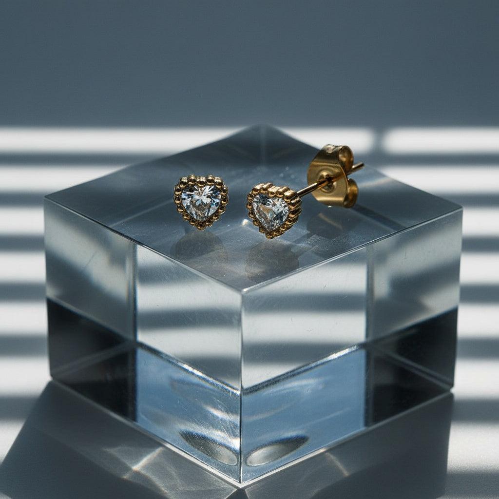 „Avelnira“ Nice Diamond Heart Ohrringe