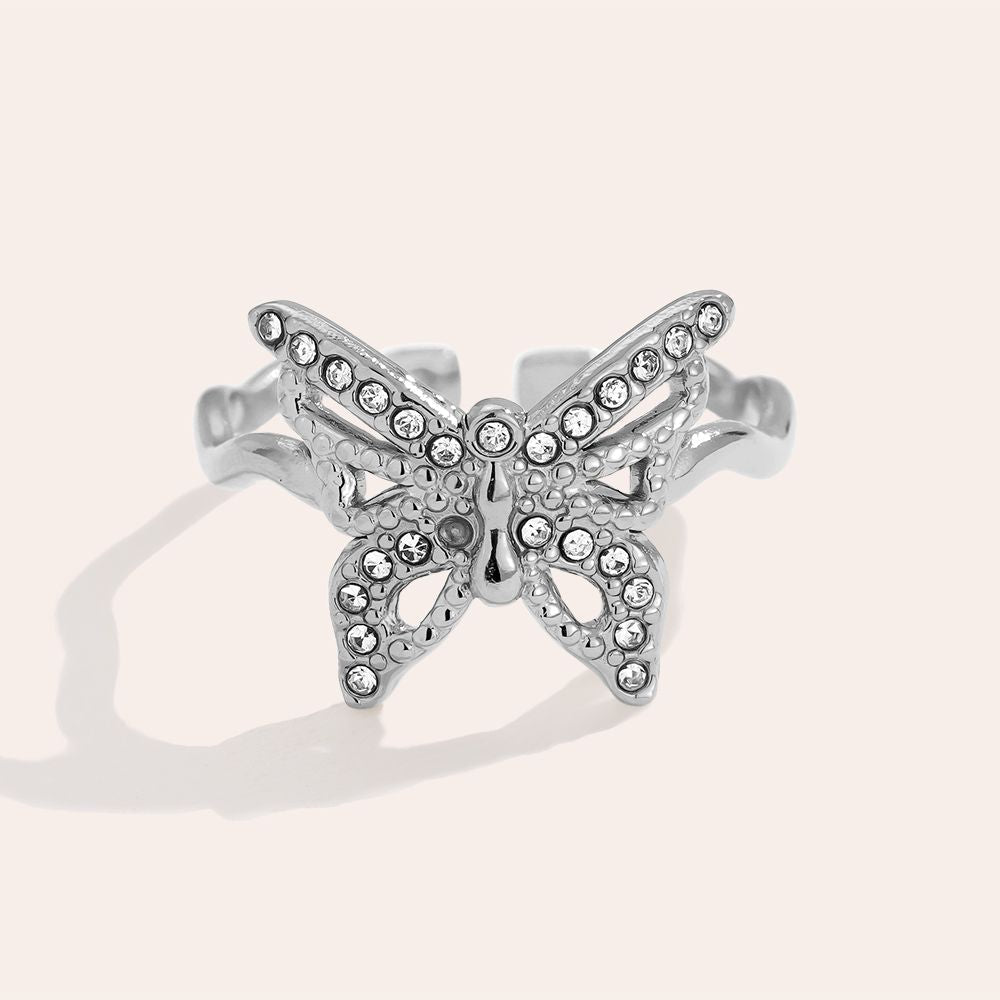 Avelviva - Diamond Butterfly Ring
