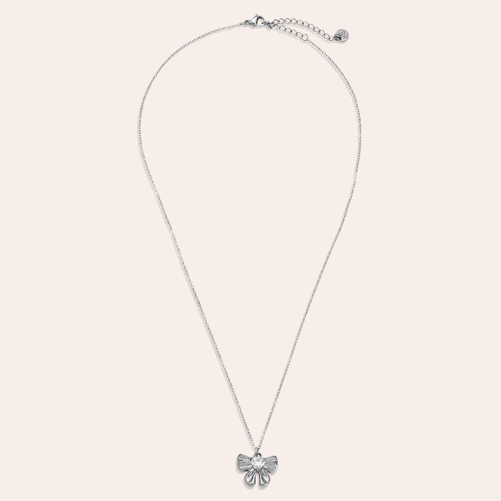 "Avirae" Sweet Bowtie With Diamond Edelstahl Halskette