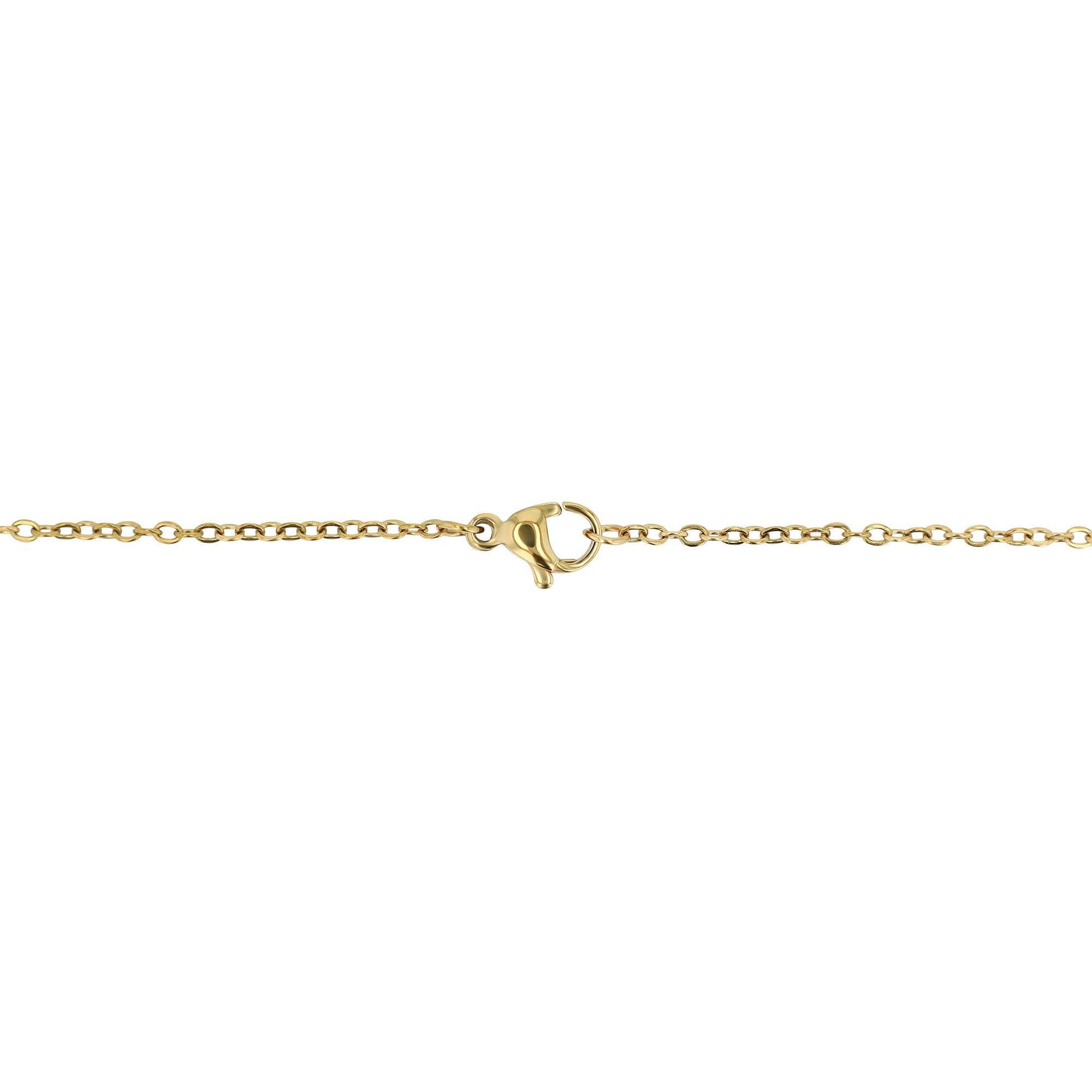 "Ayora" – Layeringkette in Goldfarbe mit Türkis-Naturstein & Flügelanhänger