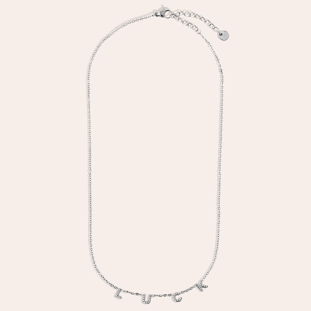"Celiaianeora" Diamond LUCK Edelstahl Halskette