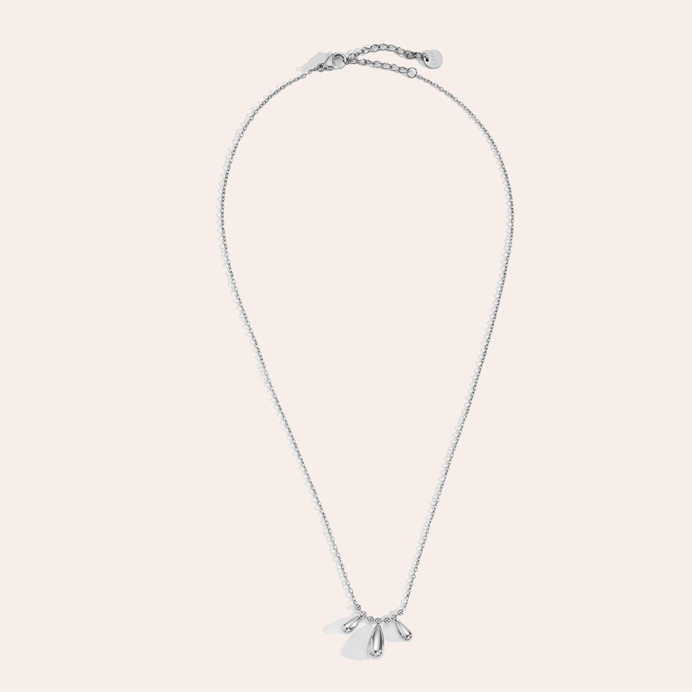 "Celianaraora" Three Drops In Thin Chain Edelstahl Halskette