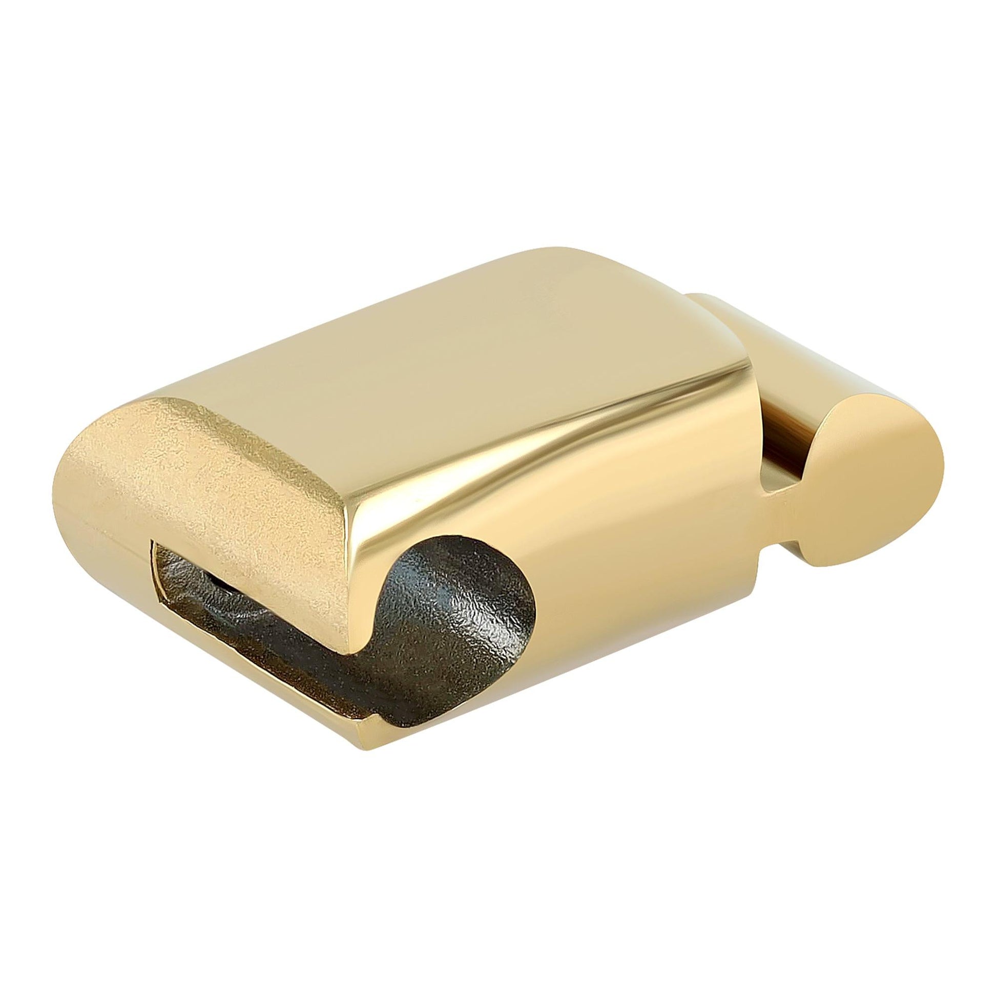 "Corvian" – Goldfarbenes Panzerarmband mit Magnetverschluss, 21,5 + 1 cm