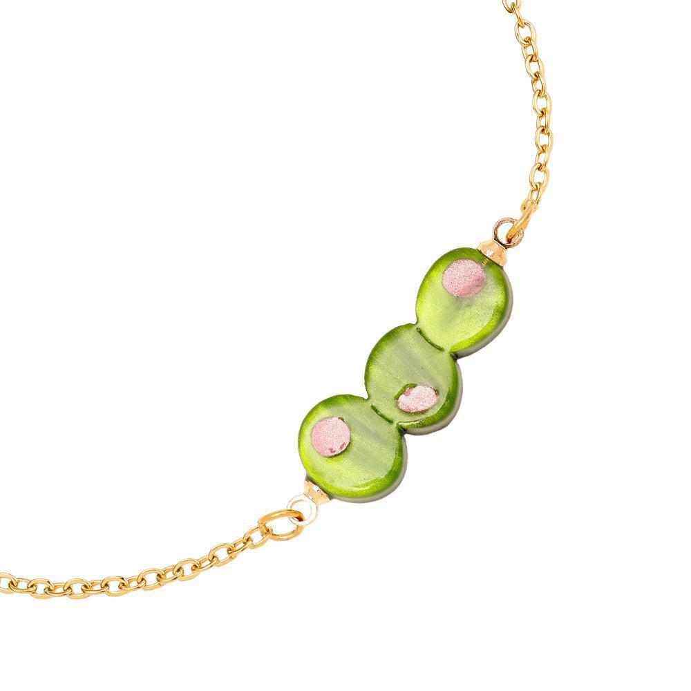 „Elamira“ Three Green Armband