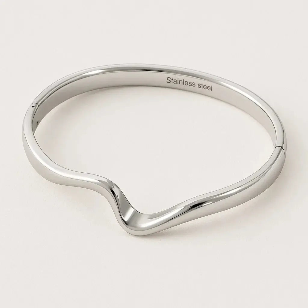 "Elanora" – Spangenarmband mit Steckverschluss-Goldharmonie
