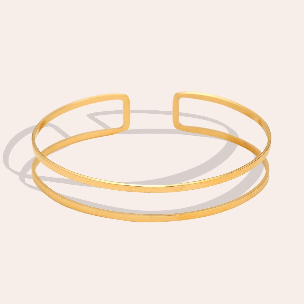 „Elariaa“ Adjustable Roundedangle Armband-Goldharmonie