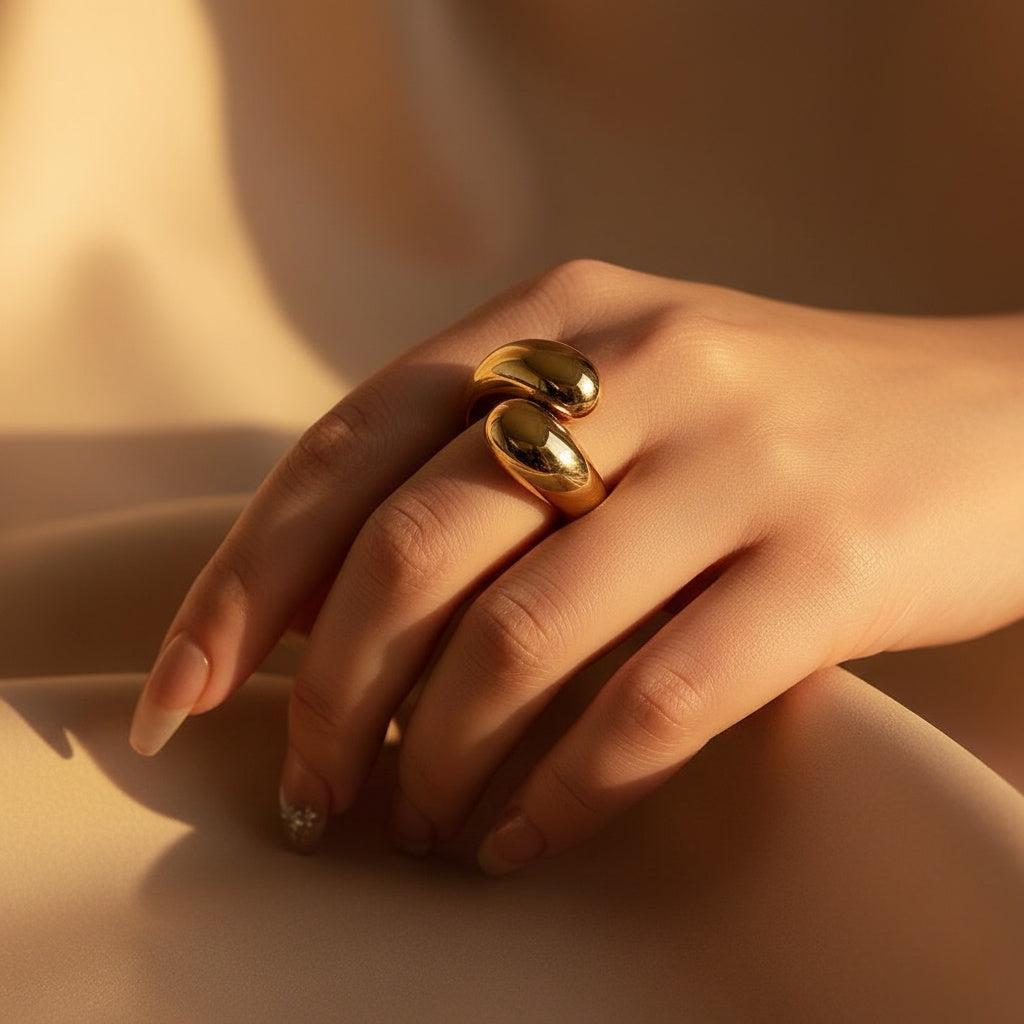 Elasara - Two Drops Ring