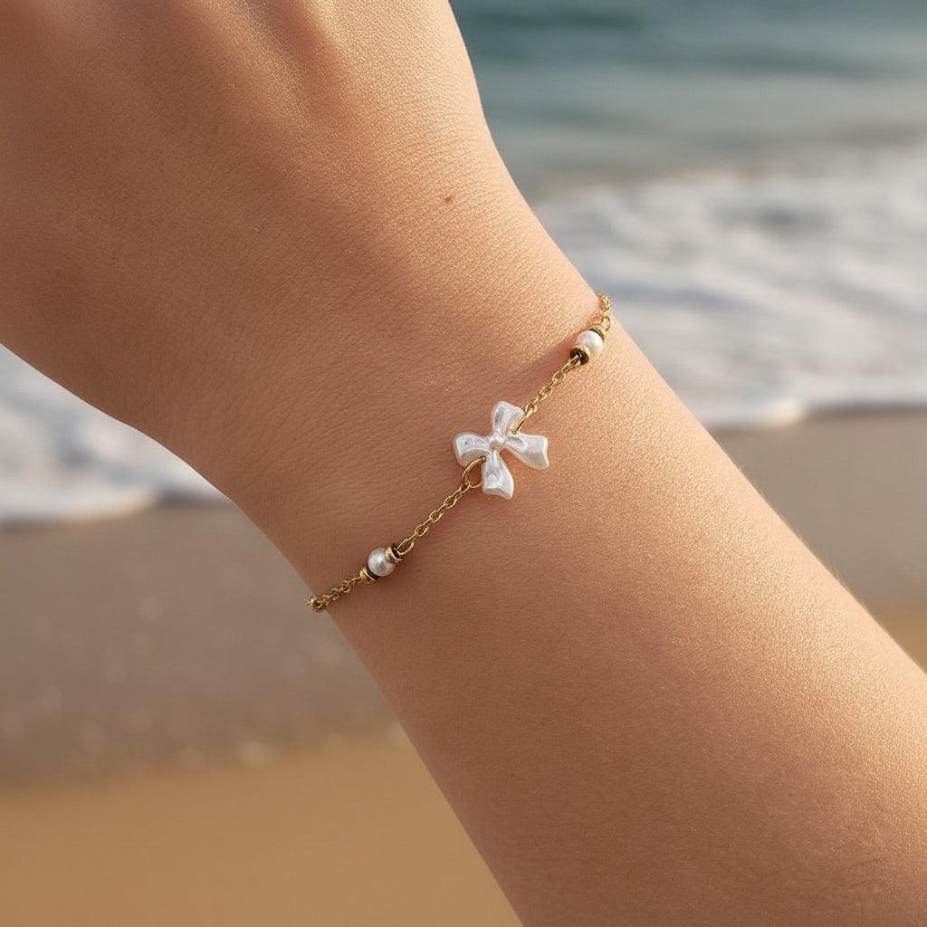 „Elasira“ Pearl Dots And Butterfly