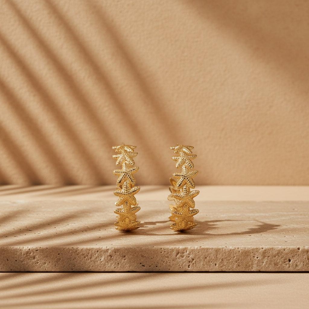 „Elasira“ Sea Star Hoop Ohrringe