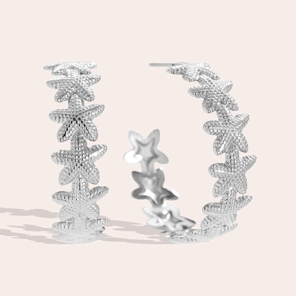 „Elasira“ Sea Star Hoop Ohrringe