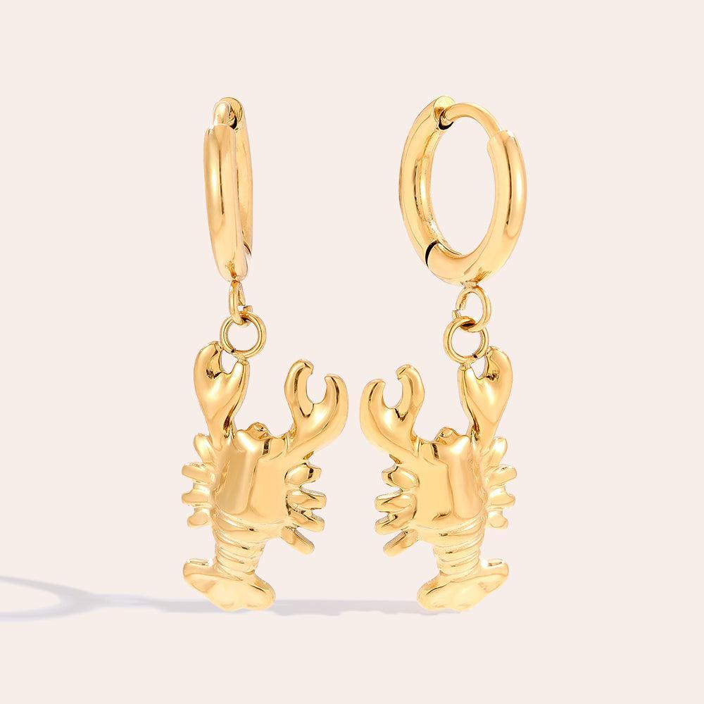 „Elatara“ Lobster Ohrringe-Goldharmonie