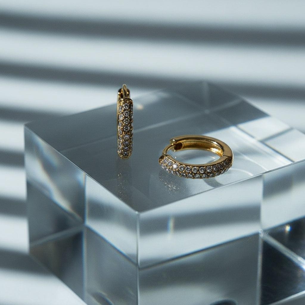 „Elinora“ Diamond Hoop Ohrringe