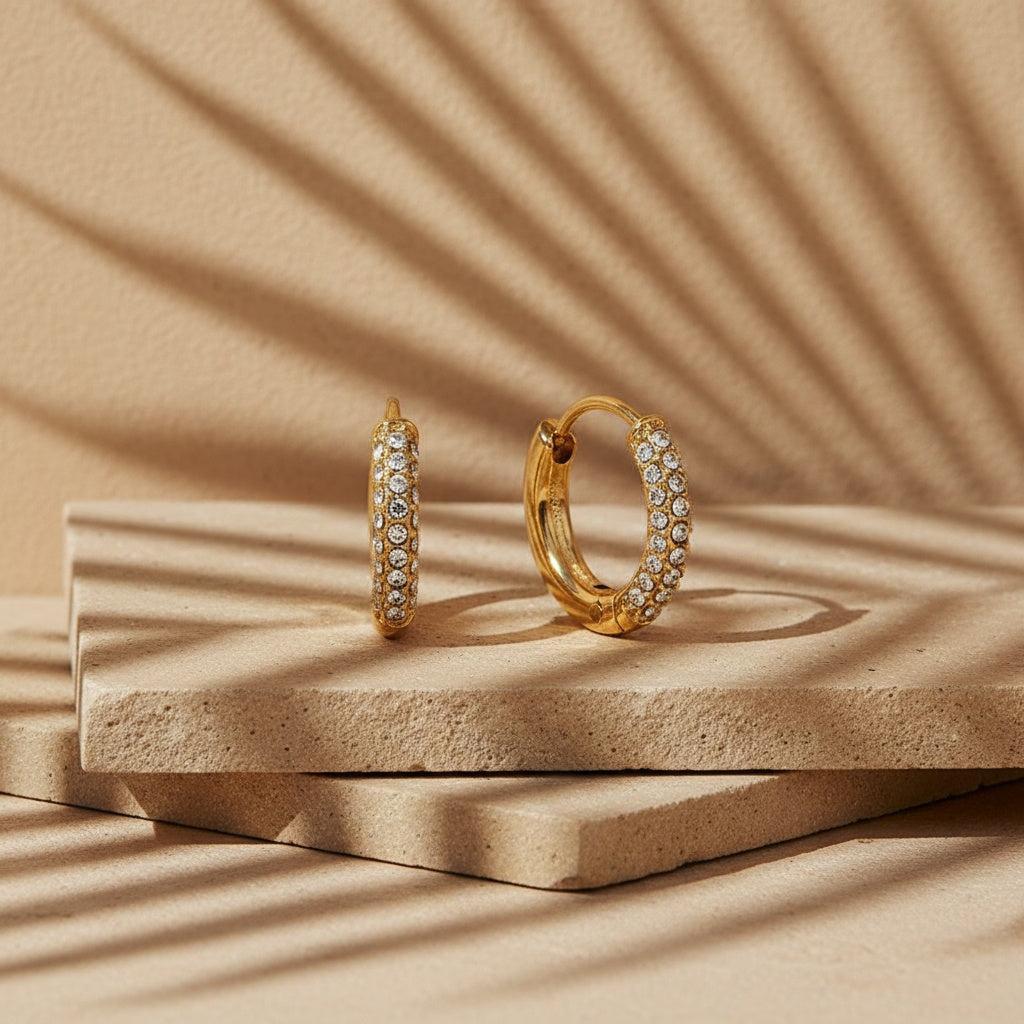 „Elinora“ Diamond Hoop Ohrringe
