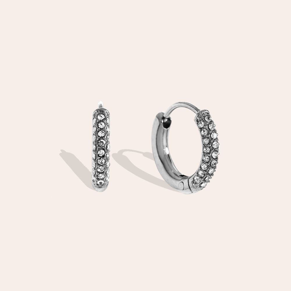 „Elinora“ Diamond Hoop Ohrringe