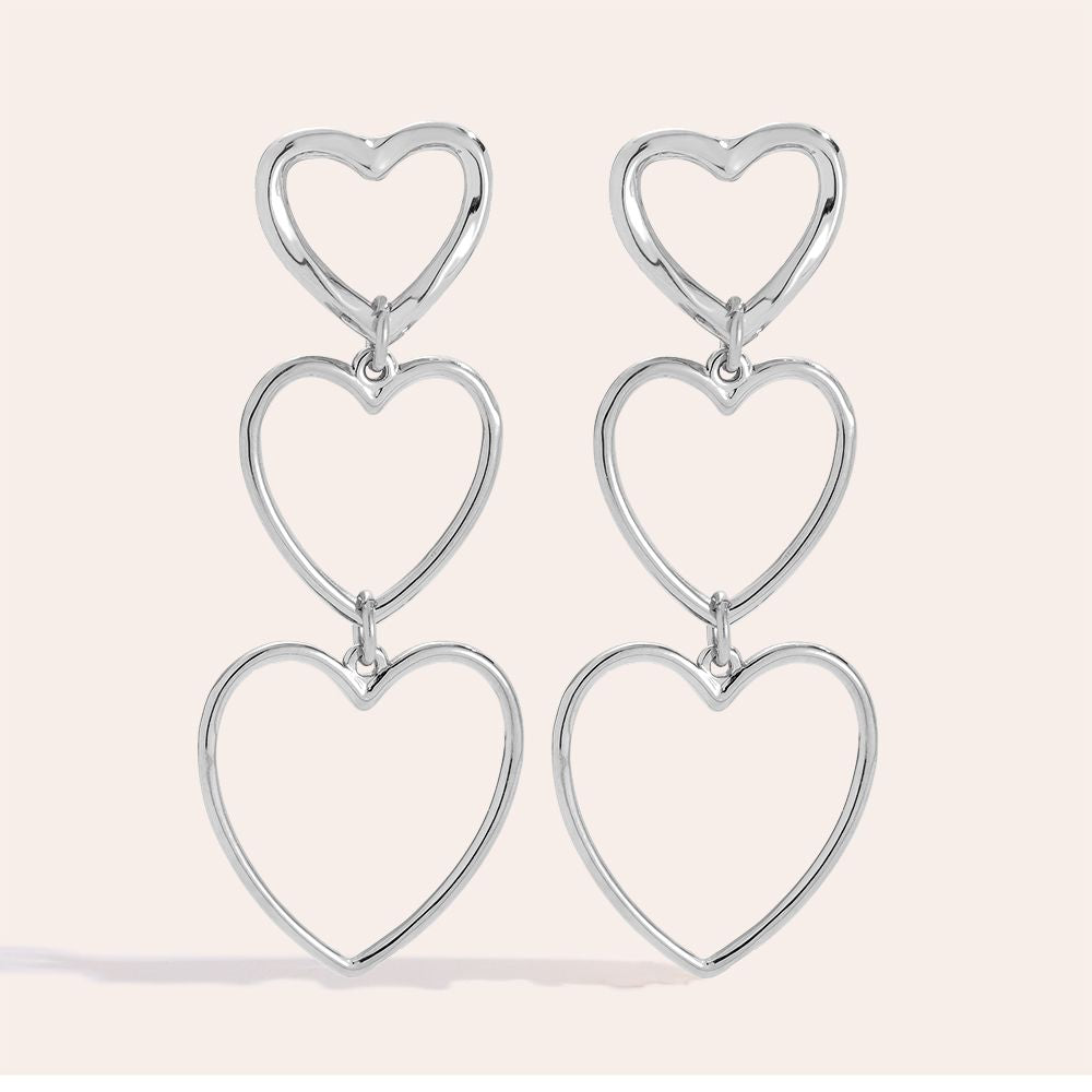 „Elisara“ Heart Chain Ohrringe