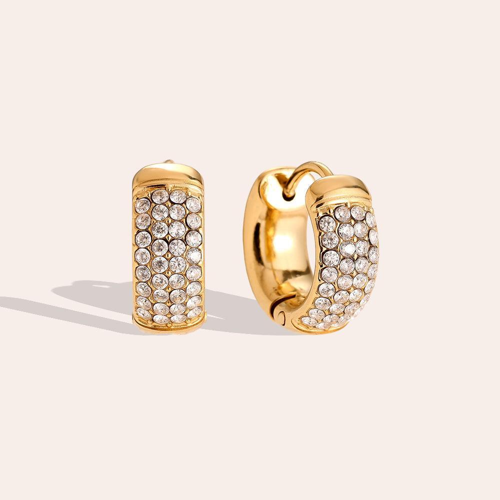 „Elitara“ Lines Diamond Ohrringe-Goldharmonie