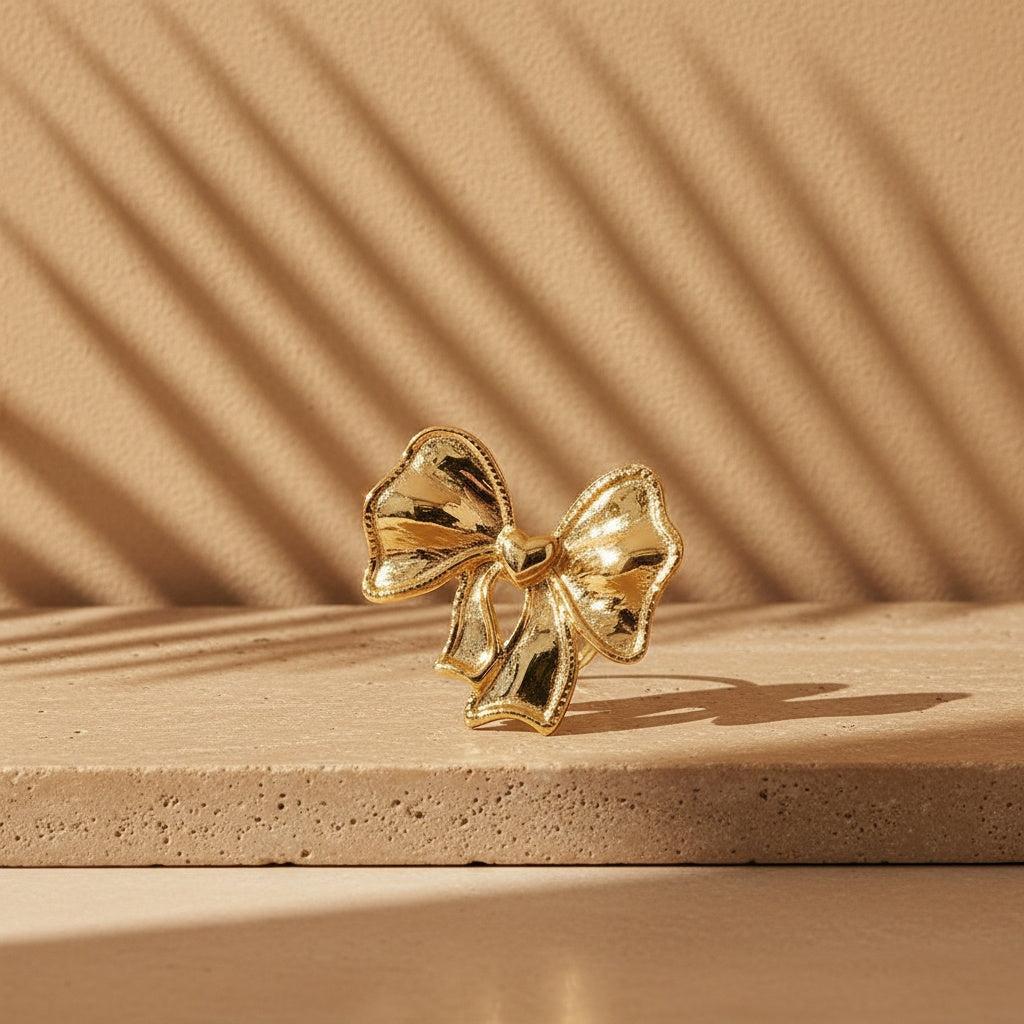 Elonara - Super Bowtie Wirh Heart Ring