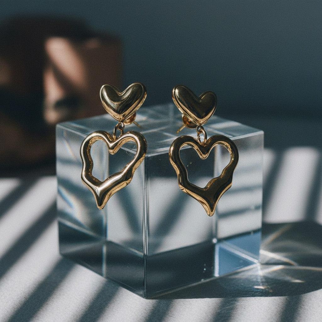 „Elonella“ Irregular Heart Ohrringe