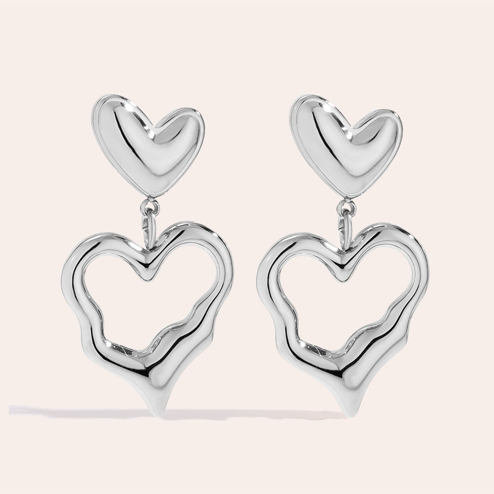 „Elonella“ Irregular Heart Ohrringe