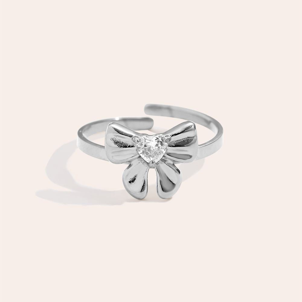 Elonella - Sweet Bowtie With Diamond Ring