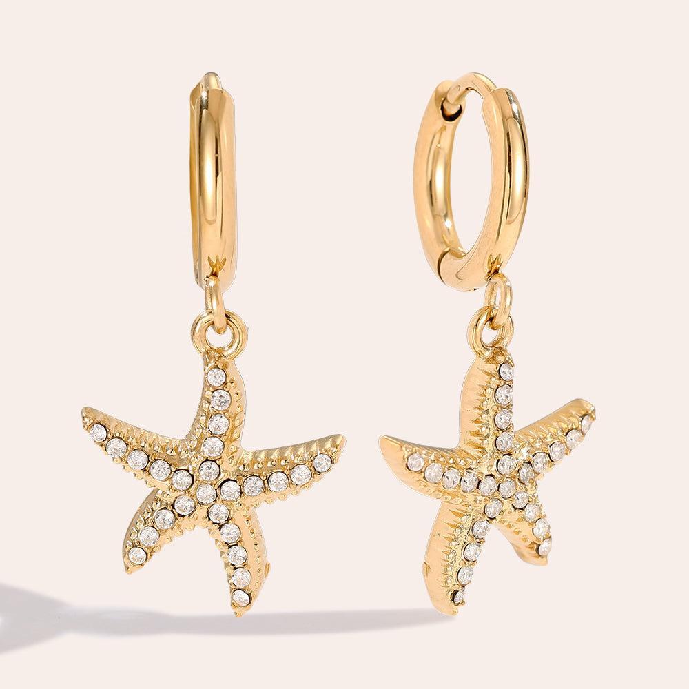 „Elosara“ Seestar Diamond Ohrringe-Goldharmonie